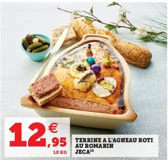 Hyper U Terrine a l'agneau roti au romarin jeca offre