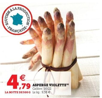Hyper U Asperge violette offre