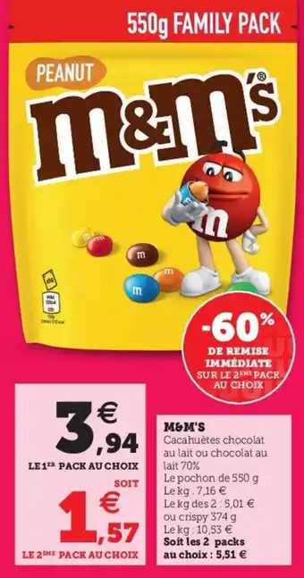 Hyper U M&M's offre