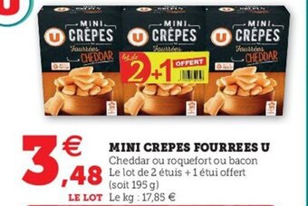 Hyper U Mini crepes fourrees u offre