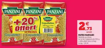 Hyper U Pates panzani offre