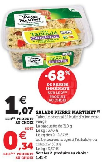 Hyper U Salade pierre martinet offre