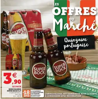 Super U Bière blonde super bock 5.2" offre
