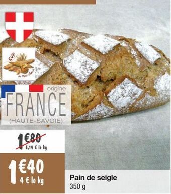 Migros Pain de seigle offre