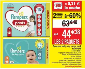 Migros Couches pampers offre