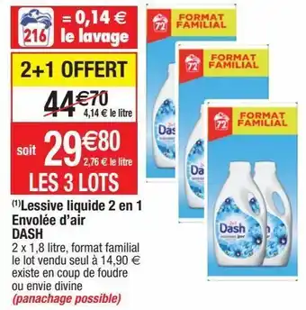 Lessive liquide dash