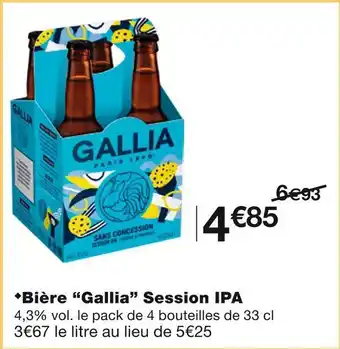 Monoprix Gallia bière session ipa offre