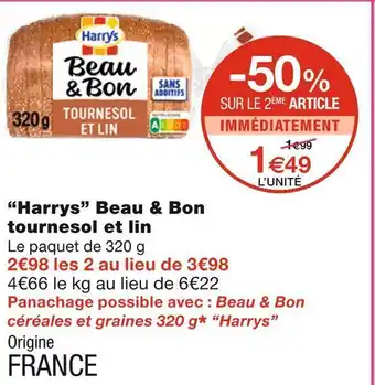 Harrys beau & bon tournesol et lin
