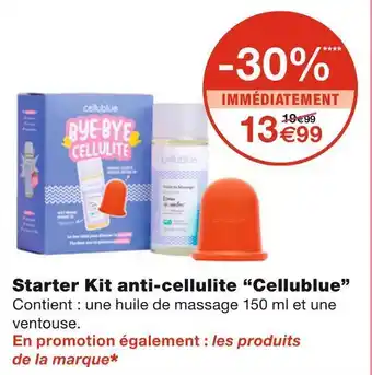 Monoprix Cellublue starter kit anti-cellulite offre