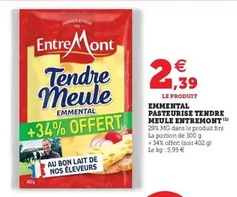 Hyper U Emmental Pasteurise Tendre offre