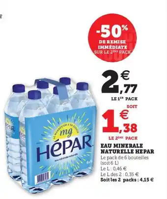 Eau Minerale Naturelle Hepar