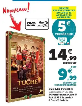 Hyper U DVD Les Tuche 4 offre