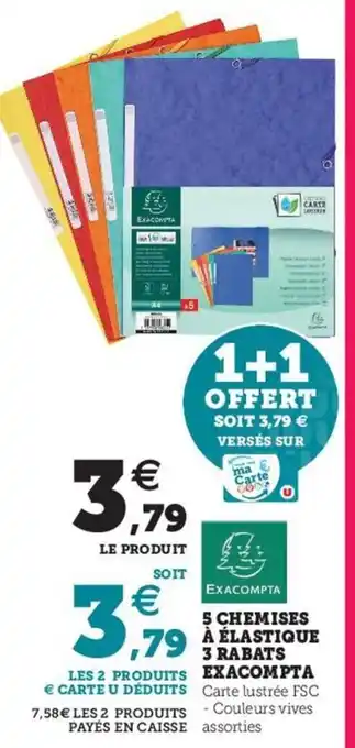 5 Chemises à élastique 3 Rabats