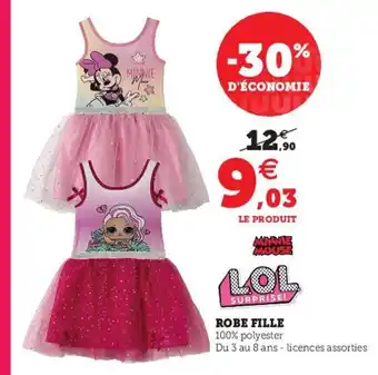 Hyper U Robe Fille offre