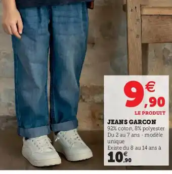 Hyper U Jeans Garcon offre