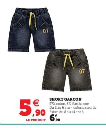 Hyper U Short Garcon offre
