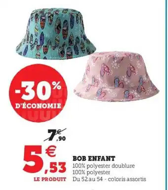 Hyper U Bob Enfant offre