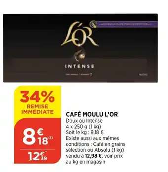 Maximarché Café Moulu l'Or offre