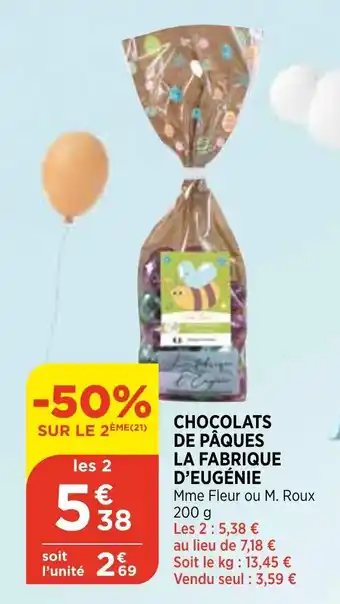 Bi1 Chocolats de Pâques offre
