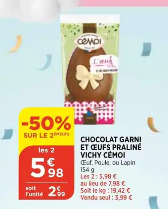 Bi1 Chocolat Garni offre