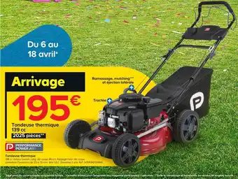 Castorama Performance power tondeuse thermique offre