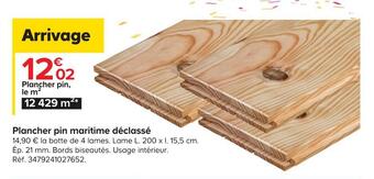 Castorama Plancher pin maritime déclassé offre