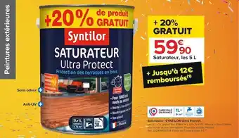 Castorama Syntilor saturateur ultra protect offre