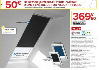 Castorama Velux fenêtres de toit confort offre