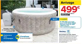 Castorama Bestway spa gonflable lay-z spa madrid offre