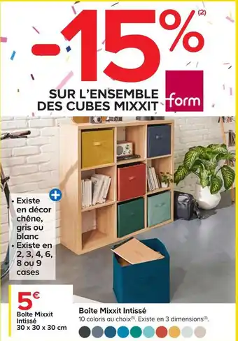 Castorama Form boîte mixxit intissé offre