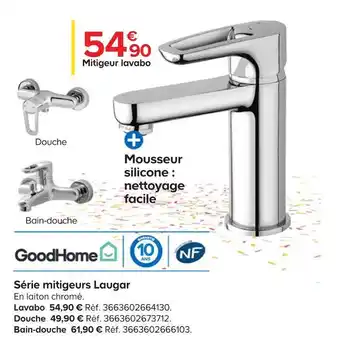 Castorama Goodhome série mitigeurs laugar offre