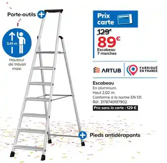 Castorama Artub escabeau offre