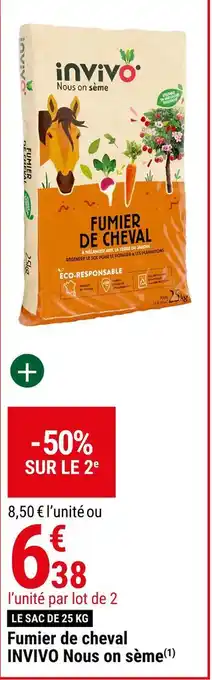 Gamm vert Invivo fumier de cheval offre