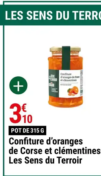 Les sens du terroir confiture d'oranges de corse et clémentines
