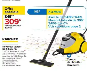 Kärcher nettoyeur vapeur sc 5 easy fix