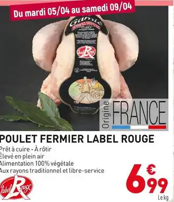 Grand Frais Poulet fermier label rouge offre