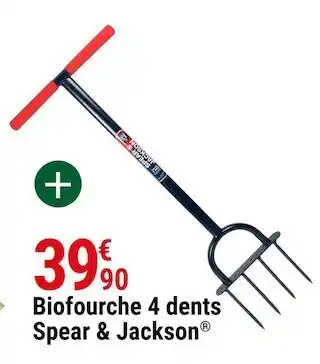 Gamm vert Spear & jackson biofourche 4 dents offre