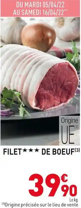 Filet de boeuf