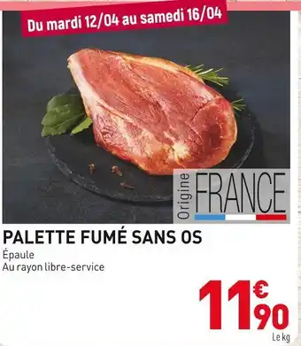 Palette fumé sans os