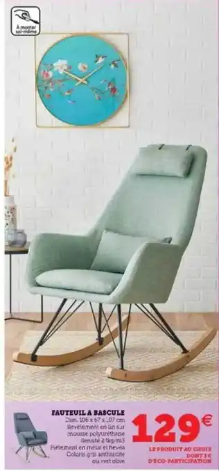 Hyper U Fauteuil à Bascule offre