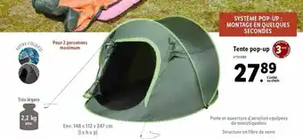 Lidl Tente Pop-up offre