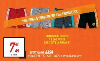 Netto 1 Short Homme Nasa offre