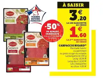 U Express Carpaccio Bigard offre