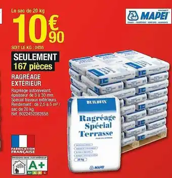 Brico Dépôt Ragréage Extérieur offre