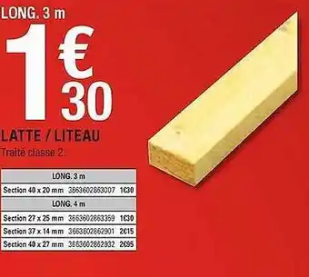 Brico Dépôt Latte - Liteau offre