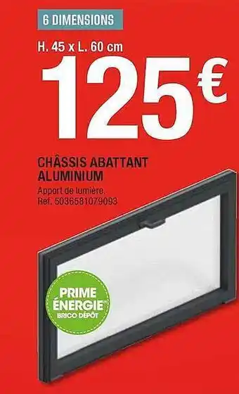 Châssis Abattant Aluminium