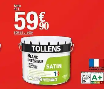 Brico Dépôt Tollens Blanc Intérieur offre