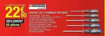 Coffret De 5 Tournevis Protwist Facom