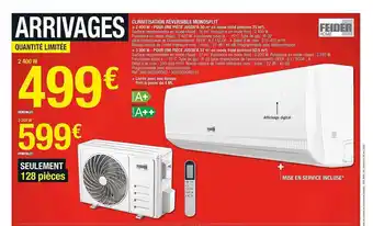 Brico Dépôt Climatisation Réversible Monosplit offre