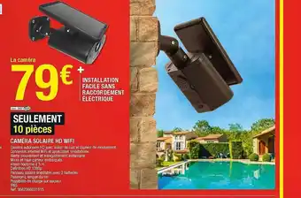Brico Dépôt Caméra Solaire Hd Wifi offre